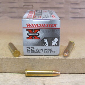 250 Round Brick - 22 Magnum Winchester Super-X 40 Grain FMJ Ammo - X22M