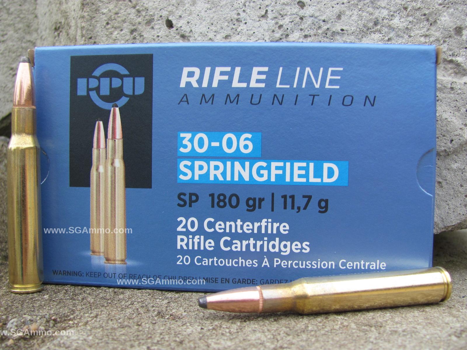 30-06 Soft Point 180 Grain Prvi Partizan Ammo - PP30063