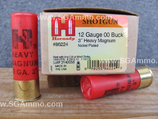 12 Gauge 3 Inch 00 Buck Heavy Magnum Hornady Coyote Ammo - 86224