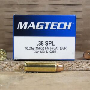38 Special FMJ 158 Grain Ammo by Magtech - 38P