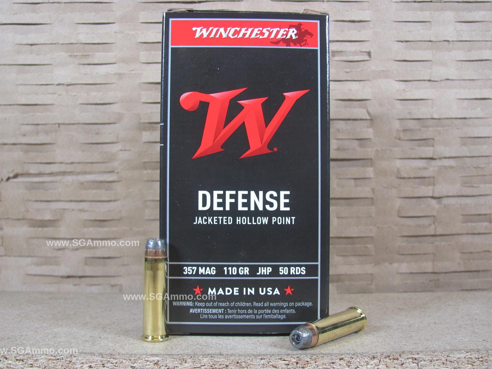 357 Magnum 110 Grain JHP Hollow Point Winchester Ammo – Q4204