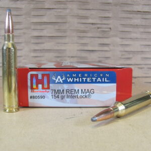 20 Round Box - 7mm Remington Magnum 154 Grain InterLock Hornady American Whitetail Ammo - 80590