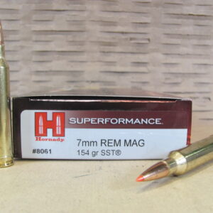 20 Round Box - 7mm Remington Magnum 154 Grain SST Hornady Superformance Ammo - 8061
