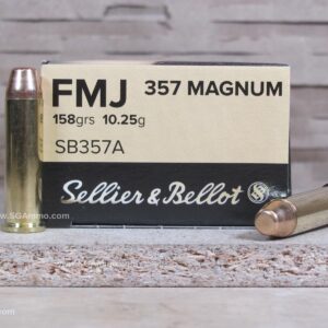 357 Magnum 158 Grain FMJ Ammo by Sellier Bellot - SB357A