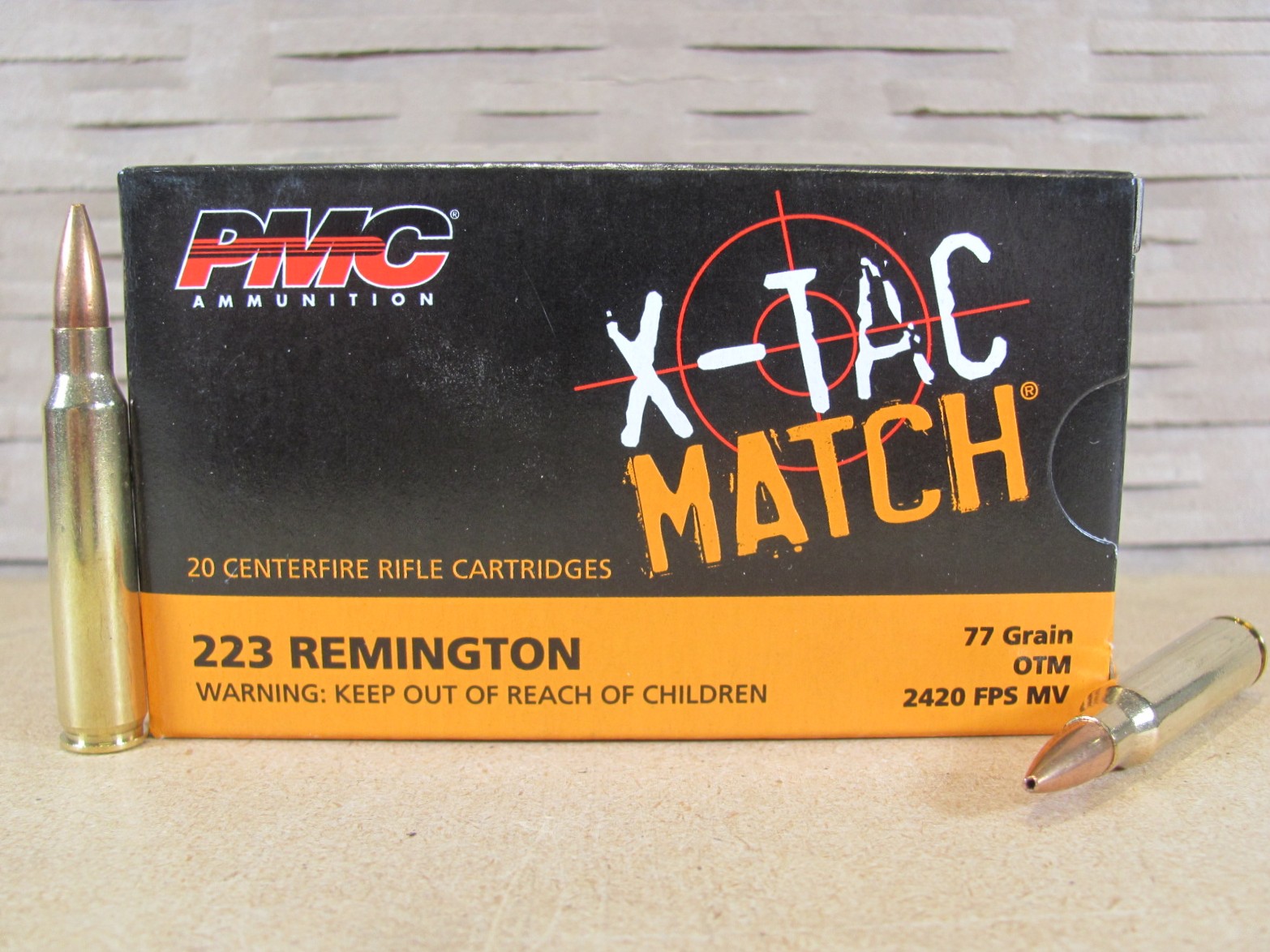 200 Round Case – 223 Rem 77 Grain SMK OTM Match Ammunition PMC