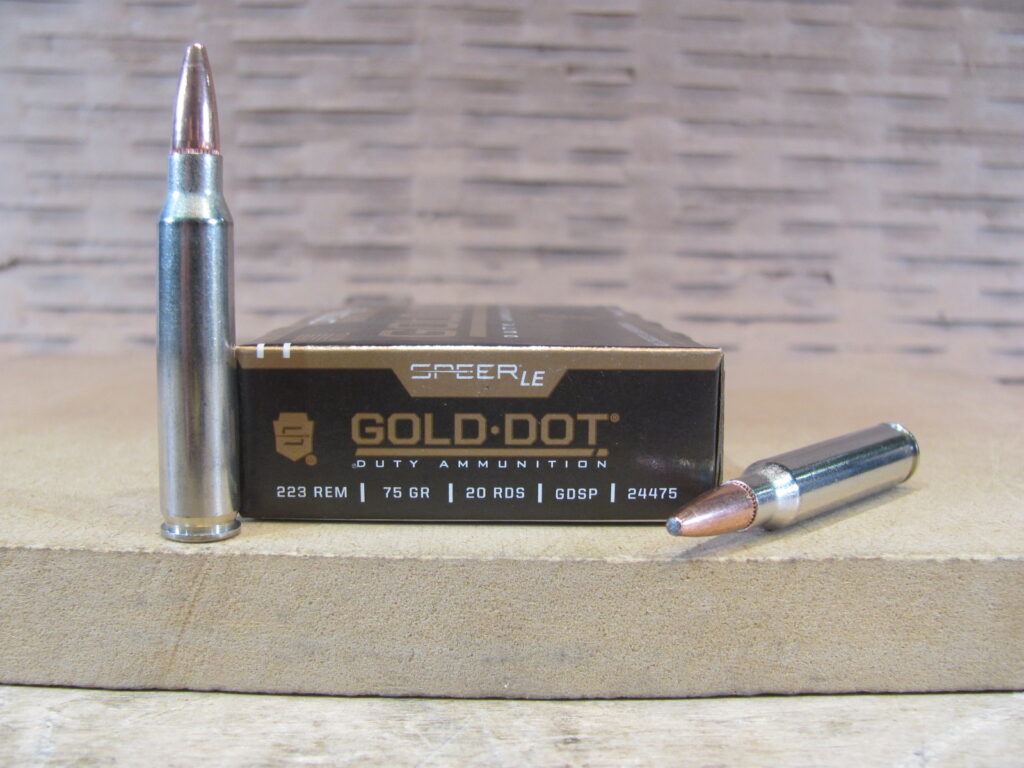 バムパム 20 Round Box – 223 Rem 75 Grain Speer Gold Dot Soft Point Ammo