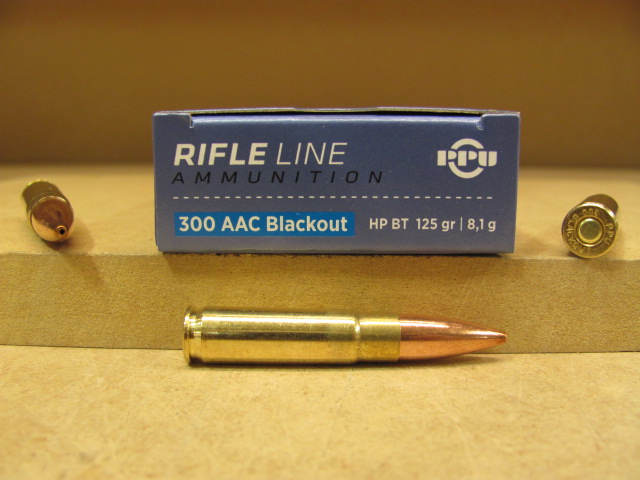 300 AAC Blackout 125 Grain HP BT Ammo by PPU Prvi Partizan - PP300BH