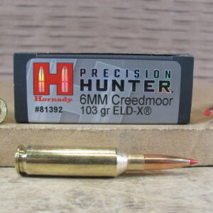 20 Round Box - 6mm Creedmoor 103 Grain ELD-X Hornady Precision Hunter Ammo - 81392