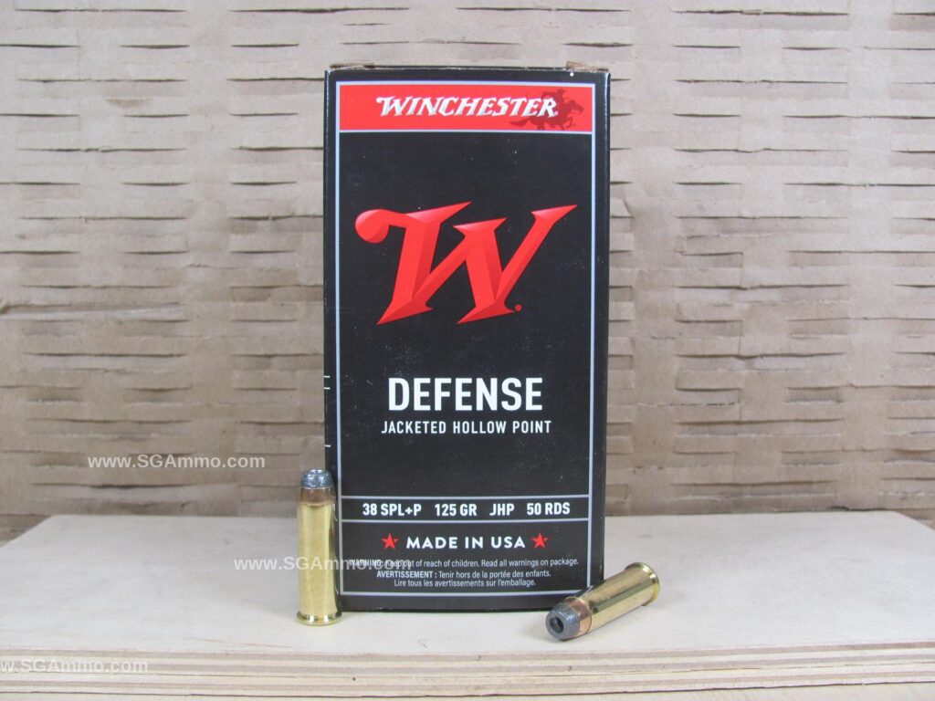 50 Round Box – 38 Special +P 125 Grain Jacketed Hollow Point