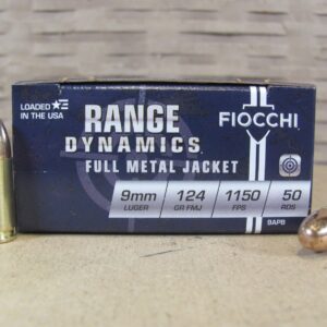1000 Round Case - 9mm Luger 124 Grain FMJ Fiocchi Ammunition - 9APB