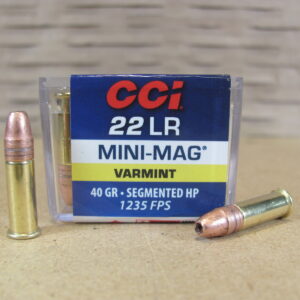 100 Round Box - 22 LR 40 Grain CCI Mini-Mag Segmented Hollow Point Ammo - 36CC