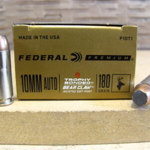 20 Round Box - 10mm Auto 180 Grain Trophy Bonded JSP Soft Point Federal Premium Ammo - P10T1
