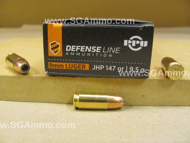 9mm Luger 147 Grain JHP Hollow Point Prvi Partizan Defense Line Ammo – PPD92