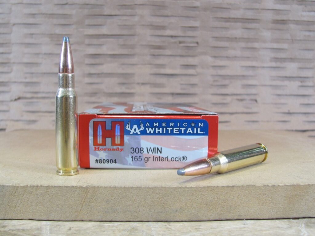 20 Round Box – 308 Win 165 Grain InterLock Hornady American