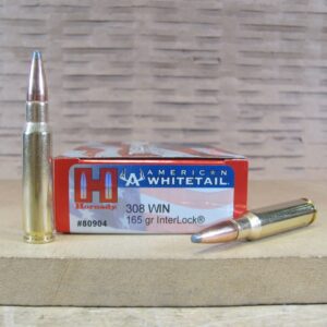 20 Round Box - 308 Win 165 Grain InterLock Hornady American Whitetail Ammo - 80904