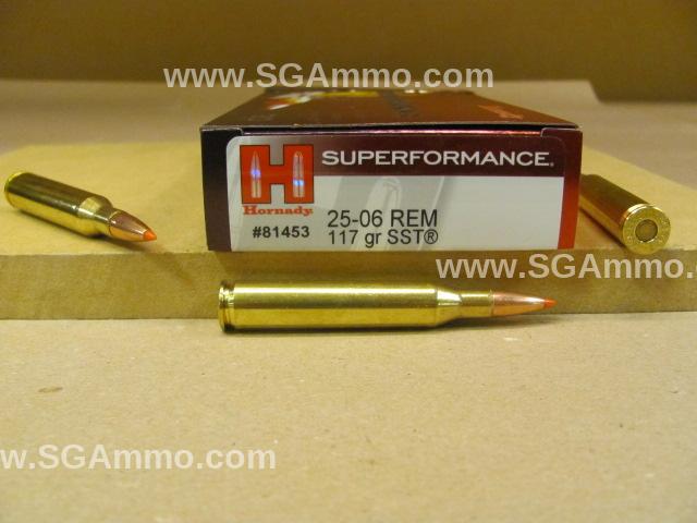 25-06 Rem 117 Grain SST Hornady Superformance Ammo - 81453