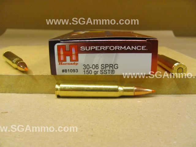 30-06 SPRG 150 Grain SST Hornady Superformance Ammo - 81093