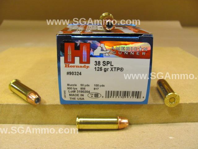 38 Special 125 Grain XTP Hornady American Gunner Ammo – 90324