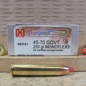 20 Round Box - 45-70 Govt 250 Grain Monoflex Hornady LeverEvolution Ammo - 82741