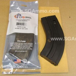 28 Round Mag - AR-15 6.8 SPC C-Products Defense Black Stainless Steel Body w/Gry Follower - 2868041207CPD