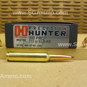 20 Round Box - 300 PRC 212 Grain ELD-X Hornady Precision Hunter Ammo - 82166