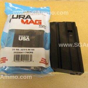20 Round Mag - AR-15 223 / 5.56mm C-products Defense Black Stainless Steel Body - Anti Tilt Follower