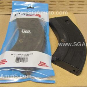 28 Round Mag for 7.62x39mm AR15 Duramag by C-products - Black Stainless Steel -  2862041205CPD