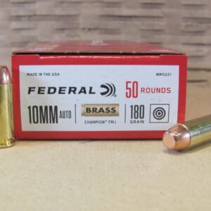 50 Round Box - 10mm Auto 180 Grain FMJ Federal Champion Ammo - WM5221