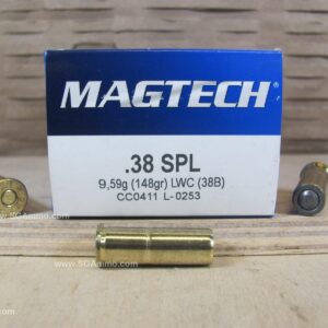 38 Special 148 Grain LWC Magtech Ammo - 38B