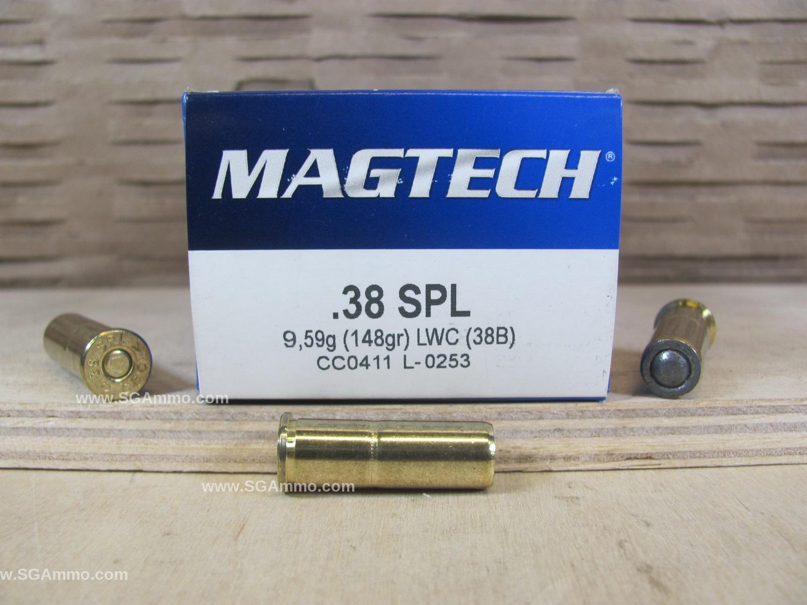 38 Special 148 Grain LWC Magtech Ammo - 38B