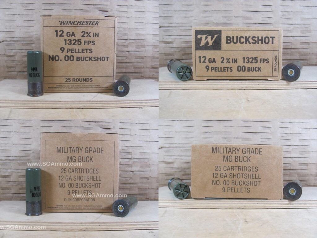 250 Round Case - 12 Gauge 2.75 inch Winchester Military 9 Pellet 00 BuckShot - Q1544VP - Bulk Ammo For Sale | Cheap Ammunition | SG Ammo