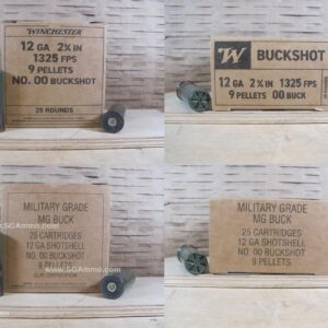12 Gauge 2.75 inch Winchester Military 9 Pellet 00 BuckShot - Q1544VP