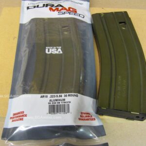 30 Round Mag - AR-15 223 / 5.56mm C-Products Duramag With OD Green Aluminum Body - Anti Tilt Follower