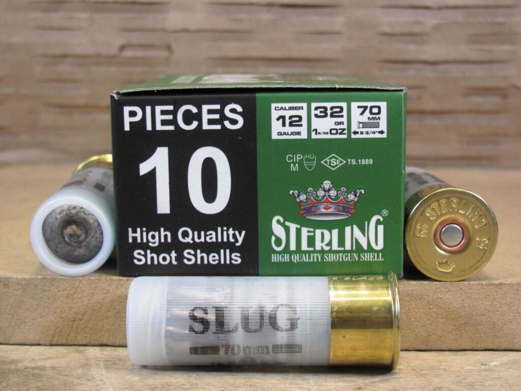 10 Round Box - 12 Gauge 2.75 Inch Rifled Slug Big Game Turkish Ammo Made by Sterling - Premium Ammo For Sale | In Stock | SG Ammo