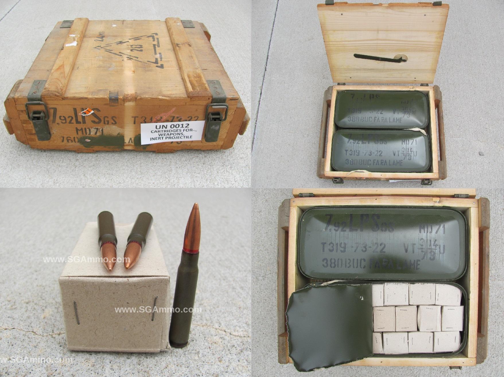 8mm Mauser 154 Grain FMJ Steel Case Ammo Made in Romania