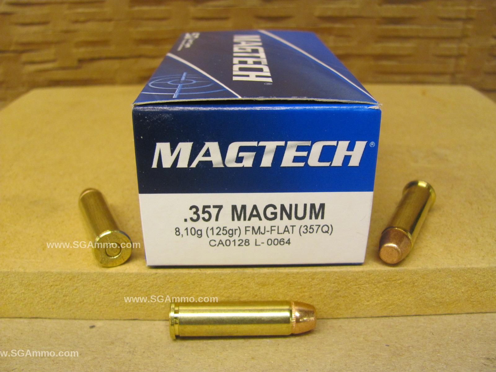 357 Magnum 125 Grain FMJ Flat Magtech Ammo – 357Q