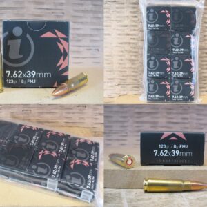 840 Round Case - 7.62x39 123 Grain FMJ Brass Case Boxer Primed Non-Magnetic M67 Mil-Spec Ammo Made by Igman