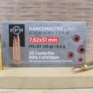 500 Round Case - 7.62x51mm 145 Grain FMJ BT Prvi Partizan Rangemaster Line Ammo - PPRM762