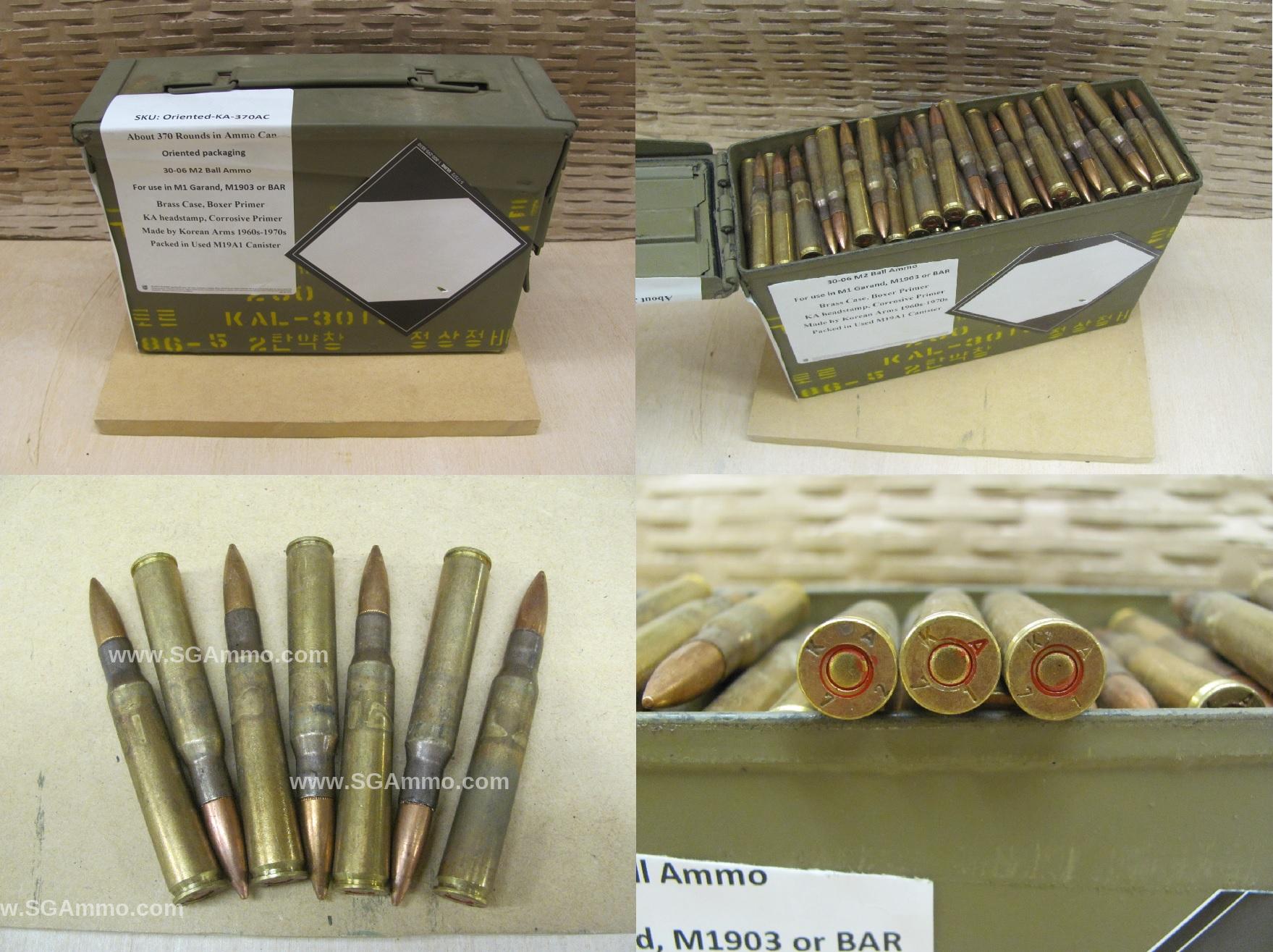 Corrosive 30-06 150 Grain FMJ M2 Ball M1 Garand Ammo By Korean Arms