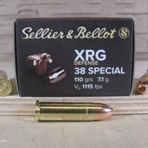38 Special 110 Grain Sellier Bellot XRG Defense Ammo – SB38XA