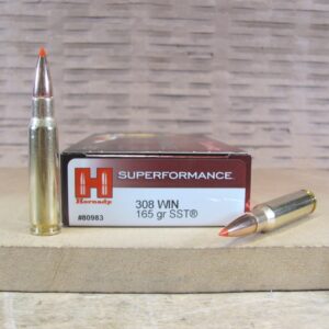 20 Round Box - 308 Win 165 Grain SST Hornady Superformance Ammo - 80983