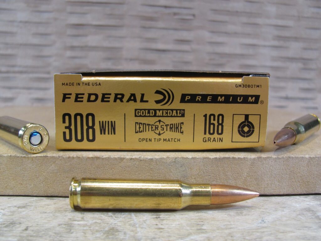 200 Round Case – 308 Win 168 Grain Open Tip Match Federal Premium