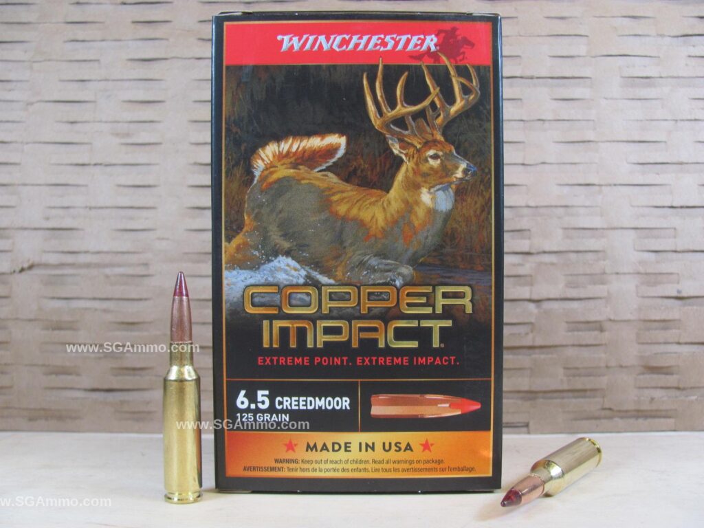 20 Round Box – 6.5 Creedmoor 125 Grain Extreme Point Copper Impact