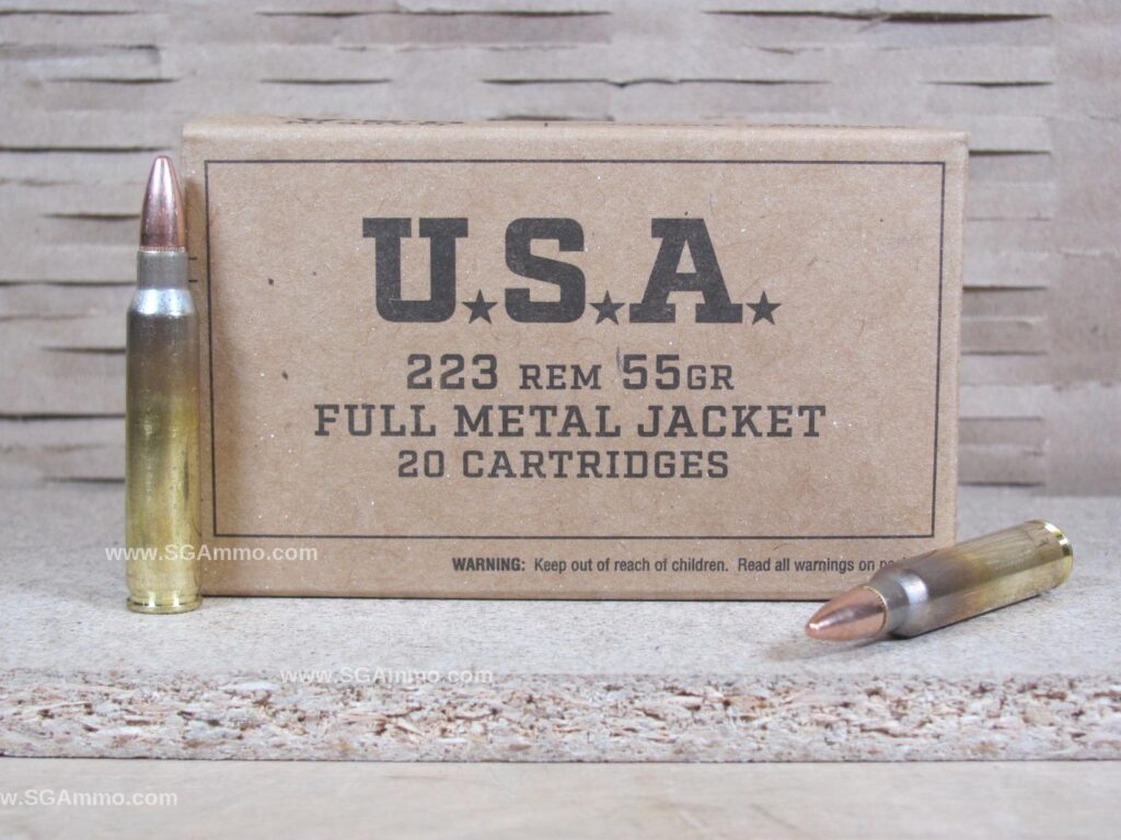 20 Round Box – 223 Rem 55 Grain FMJ Winchester Ammo – SG223KW