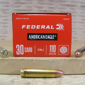 50 Round Box - 30 Carbine 110 Grain FMJ Federal American Eagle Ammo - AE30CB