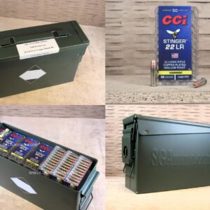1500 Round Can - 22 LR CCI Stinger 32 Grain 1640 FPS Hyper Velocity Ammo - 0050 - Packed in M19A1 Canister