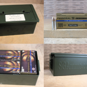 500 Round Flat Can - 9mm Luger Federal HST 147 Grain Hollow Point LE Ammo - P9HST2 - Packed in Metal Canister
