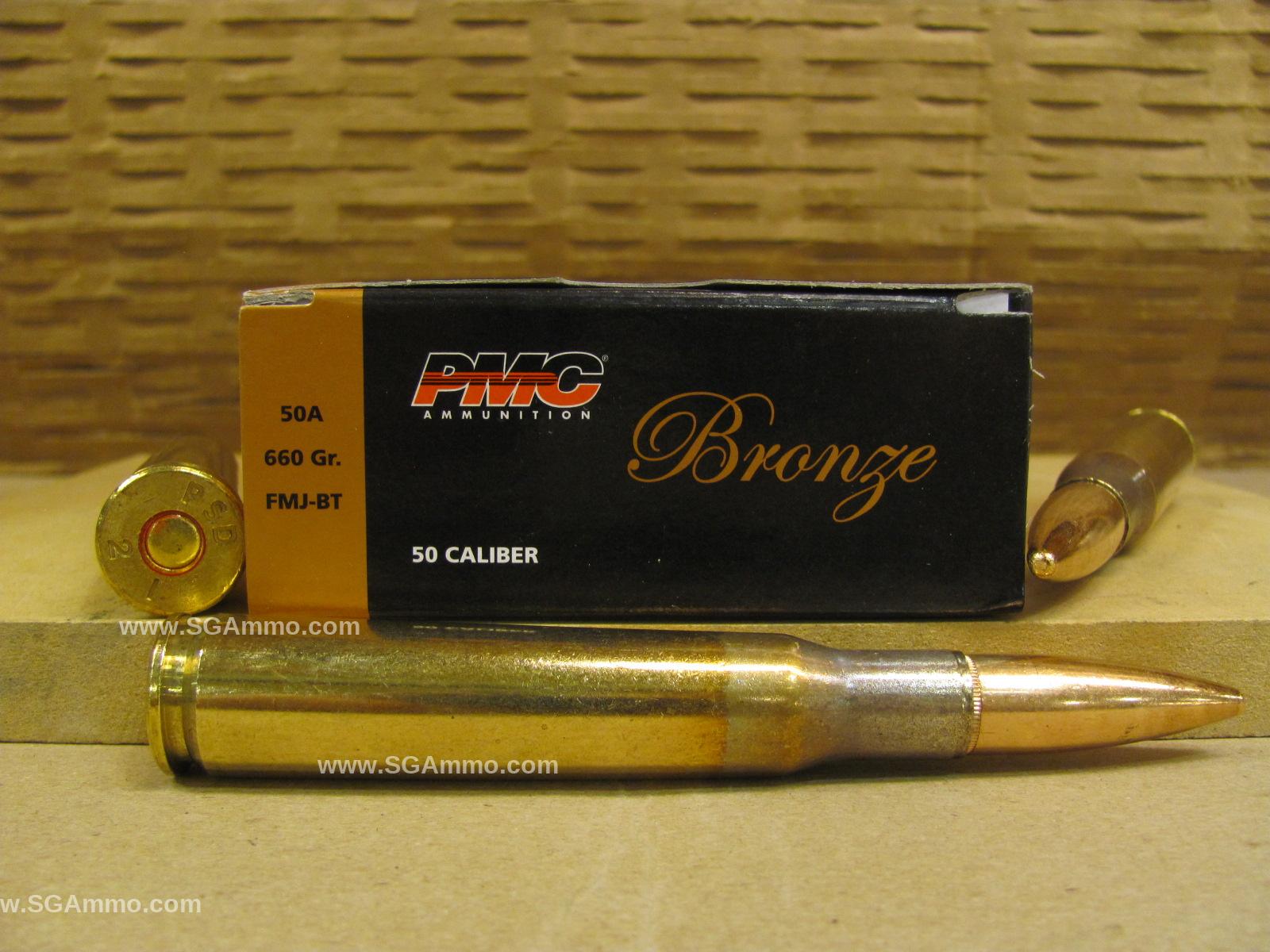 50 BMG PMC Target 660 Grain FMJ M33 Ball Ammo - 50A - Packed in Metal Canister
