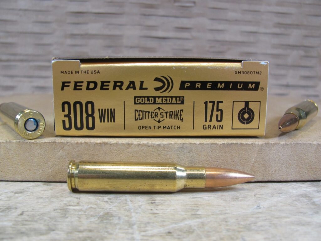 20 Round Box – 308 Win 175 Grain Open Tip Match Federal Premium