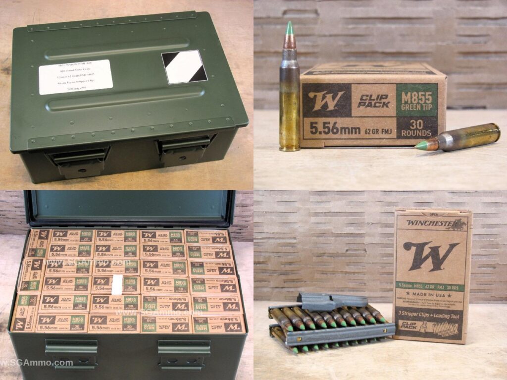 810 Round Crate Canister – 5.56mm 62 Grain FMJ Winchester M855